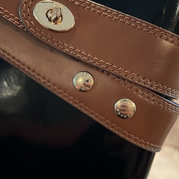 Coach Talia Rainboot in black & brown | size 11 - Picture 4 of 8